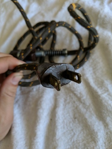 Vintage Excel Cloth Covered Electric Power Cord Made In USA 72