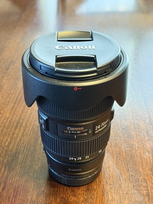 Canon 24-70mm PRISTINE Zoom Lens Ultra Sonic F2.8L II USM + extras