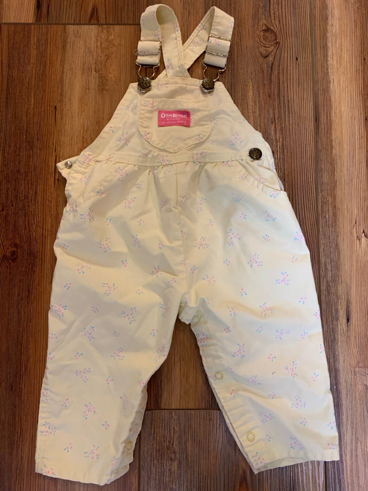 OshKosh B'gosh チェック柄、花柄オーバーオール OshKosh B'gosh チェック柄、花柄オーバーオール