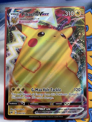Pikachu Vmax 044/185 Vivid Voltage NM Full Art Ultra Rare