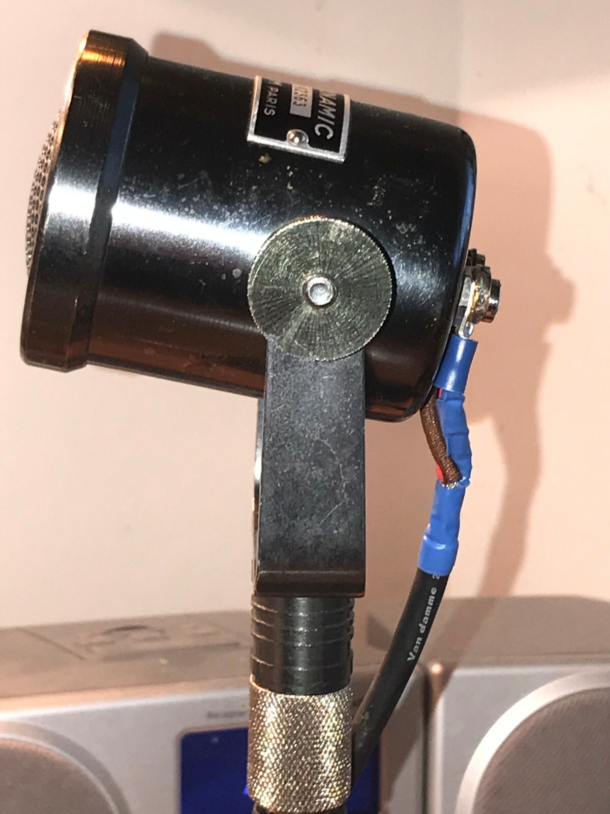 Vintage 1930's-40's Melodynamic Microphone-working with cable & stand