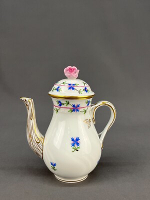 Rare Herend Blue Garland 5 3/4'' Individual Tea / Coffee Pot: MINT