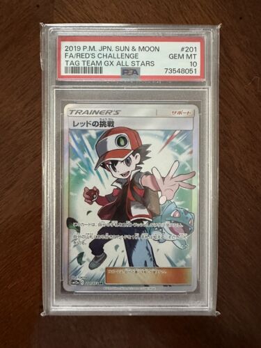 PSA 10 Pokemon Red's Challenge Tag Team GX All Stars 201/173 PSA 10 Pokemon Red's Challenge Tag Team GX All Stars 201/173