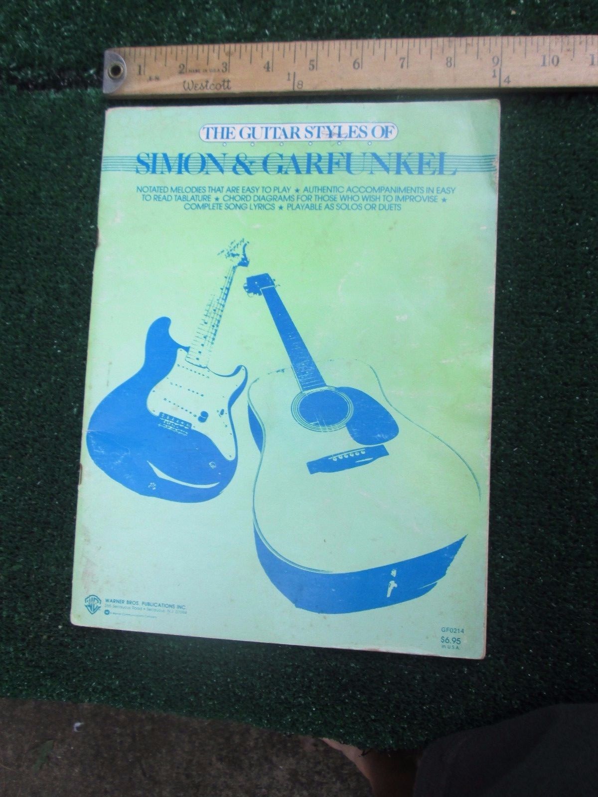 Vintage The Guitar Styles of Simon and Garfunkle Song Book Shows Use, Complete