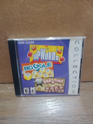 UpWords, Boggle, Hangman, Word Hunter, Collection, PC CD-ROM Software,2007