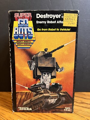 1984 New in Box Super Gobots DESTROYER 029 Enemy Robot Attack Tank Tonka 7252