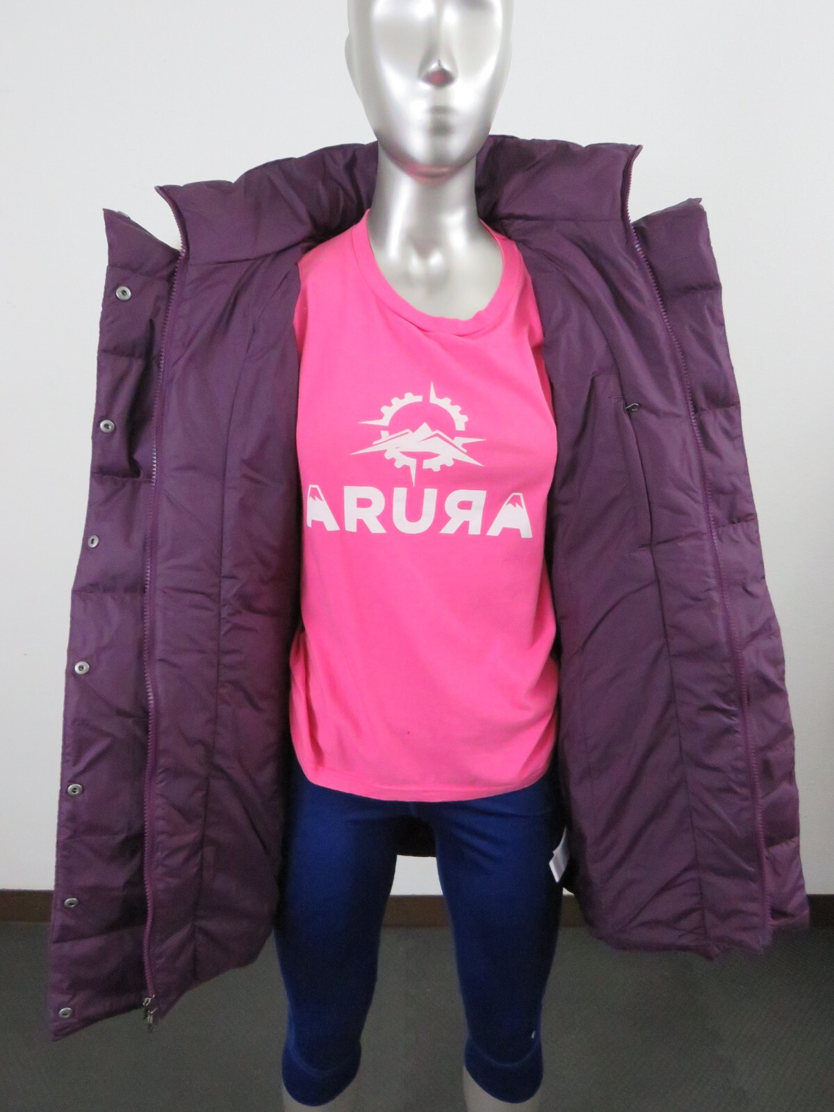 Pre-owned The North Face Womens  Dealio Insulated 550-down Winter Parka Jacket - Wine In Red