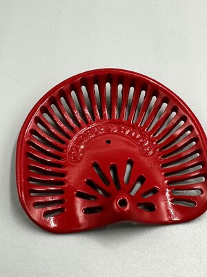 Vintage Miniature Cast Iron Frost & Wood Red Tractor Seat