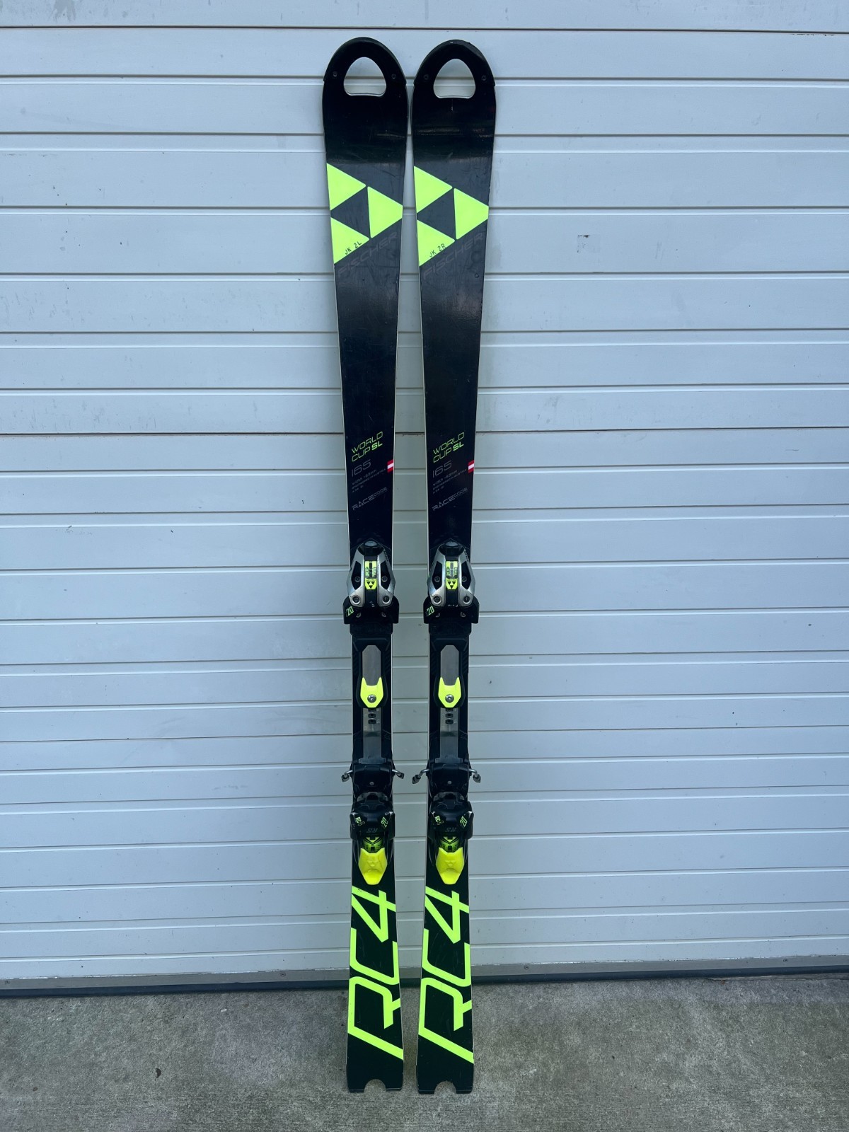 FISCHER WORLD CUP RC4 FIS 165 SLALOM SL RACE SKIS WITH Z20