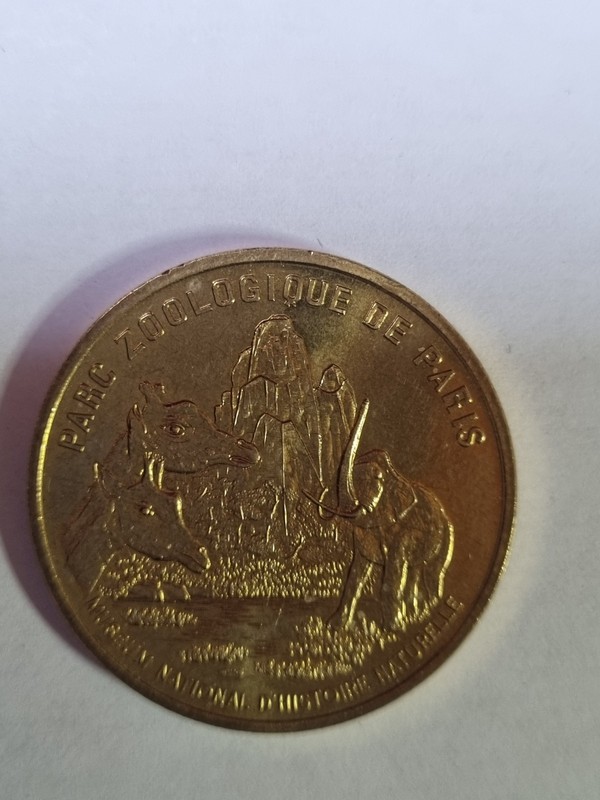 MÃ©Daille Monnaie De Paris Parc Zoologique De Paris
