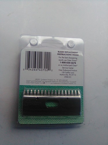 CLIPMASTER Clipper Replacement Blade Set 83AU 84AU Livestock Horses Cattle