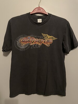 Aerosmith 2005 Aero Force One Official Fan Club Member T-shirt Medium (B144)