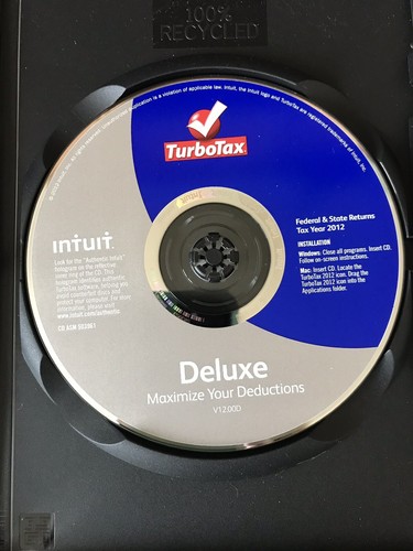 TurboTax 2012 Deluxe. Federal and State Returns (Pre-owned)