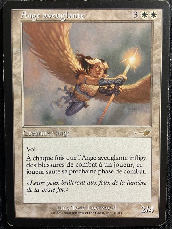 Carte Magic Rare Fr Edition NÃ©MÃ©Sis Boss Blanc Collection Ange Aveuglante 434a