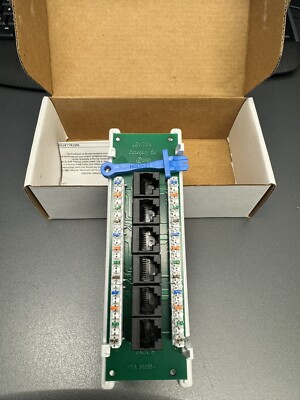 Leviton 47605-C5B Cat 5e Voice & Data Expansion Module, 6-Port, with ABS bracket