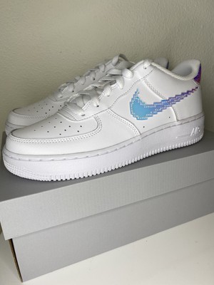 Nike Air Force 1 LV8 Digital Swoosh White Multicolor GS size 6.5Y  (CW1577-100)のeBay公認海外通販｜セカイモン