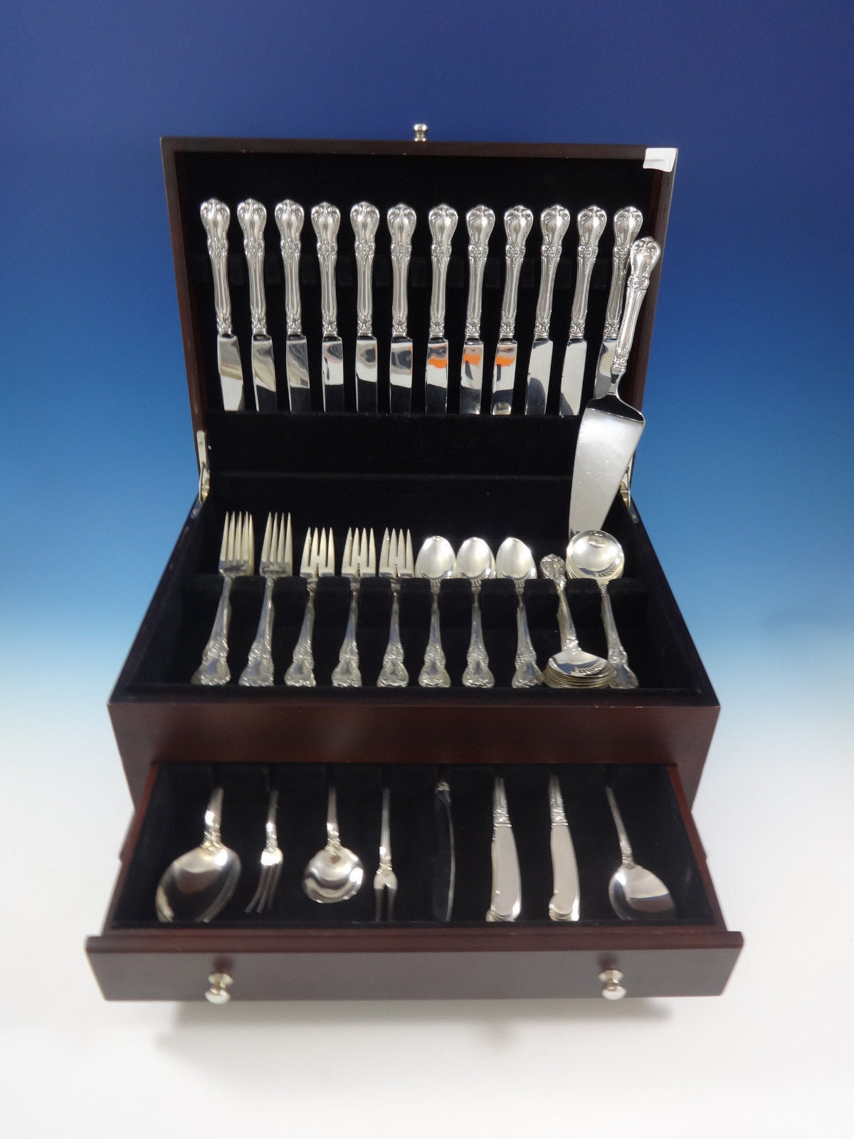 Old Master by Towle Sterling Silver Flatware Set For 12 Service 79