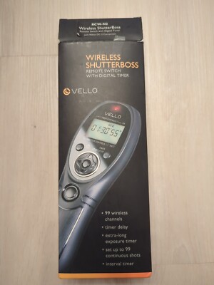 BRAND NEW! Vello Wireless Shutterboss for Cameras - FAST SHIPPING!