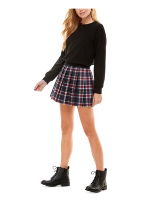 KINGSTON GREY Женский черный пуловер с длинным рукавом и коротким свитшотом-платьем S