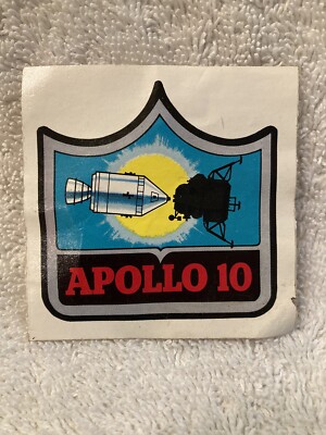 Vintage 1969 Kellogg's Sticker APOLLO 10 NASA Space Program Decal / Patch.