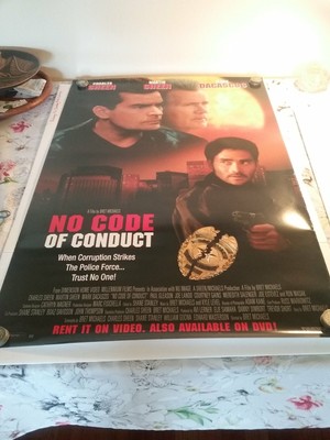 No Code Of Conduct Promotional Poster Dimension Home Video 2000 26 X 40 b5#7C