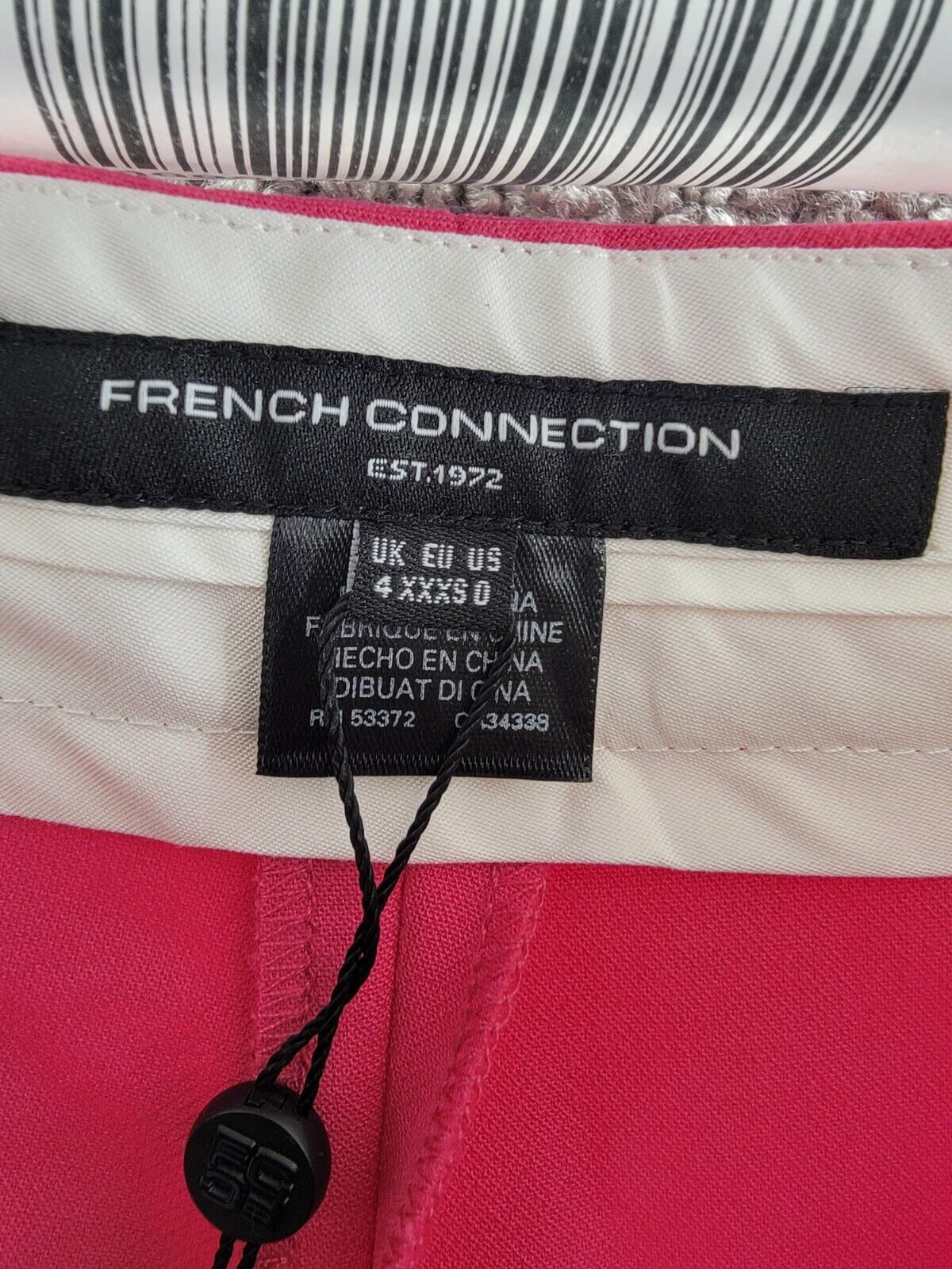 French Connection Whisper Flared Office Dress Pants Women's 0 Raspberry Sorbet - Picture 11 of 19