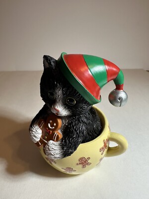 Meow-y Christmas Cups Collection Kayomi Harai 2018  Hamilton Collection Kitten.