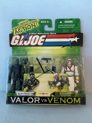 G.I.JOE VALOR v VENOM 2-PACK: SNAKE EYES vs STORM SHADOW