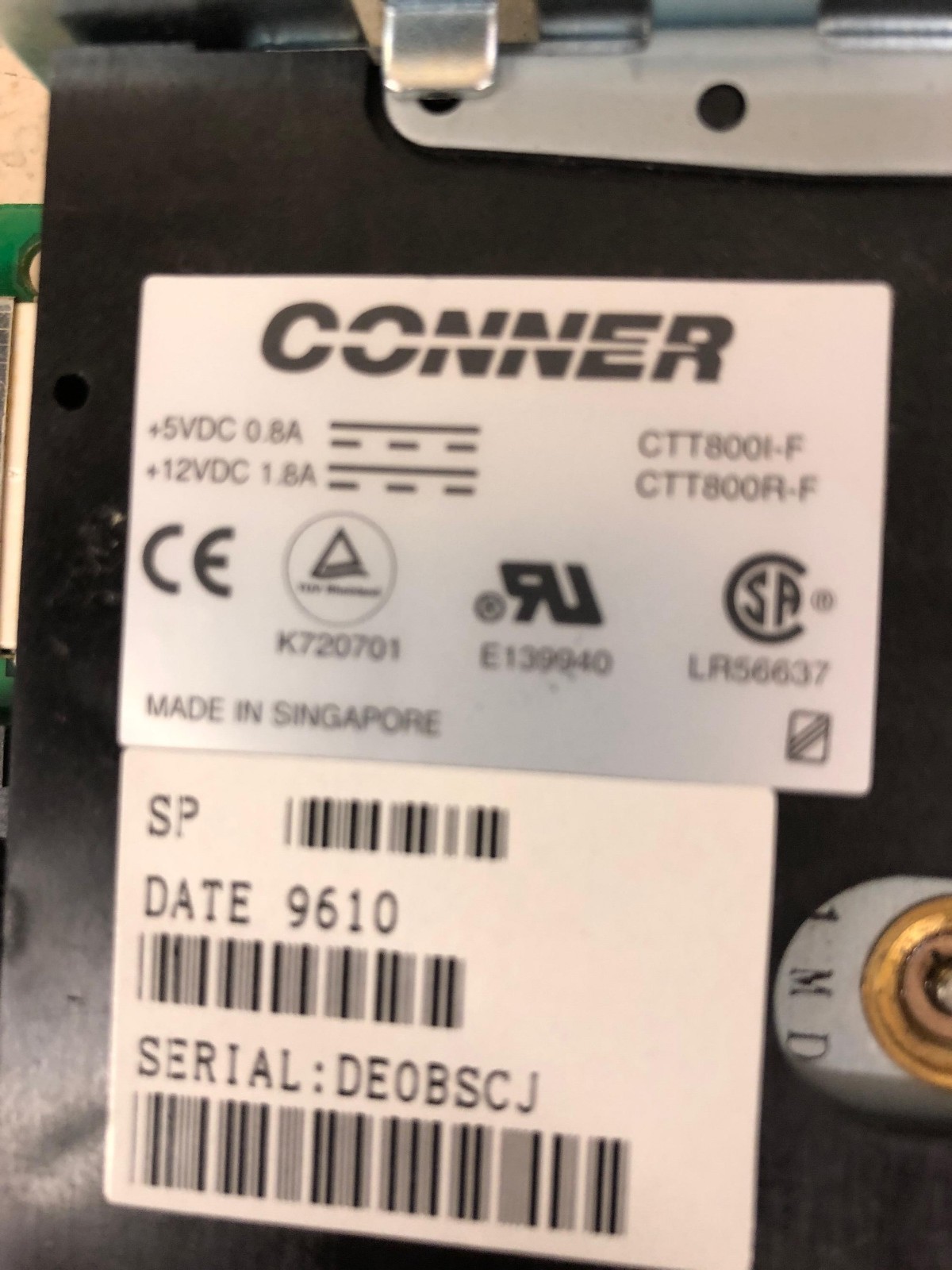 Conner CTM 420R-F Internal 420MB 5.25