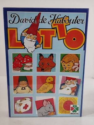 Rien Poortvliet David El Gnomo The Gnome Picture Bingo Lotto Game 80's  Sealed