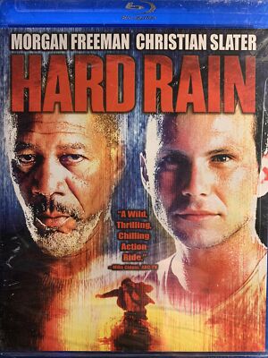 Hard Rain (Blu-Ray)  Morgan Freeman Christian Slater NIB  GET IT FUN and Fast !