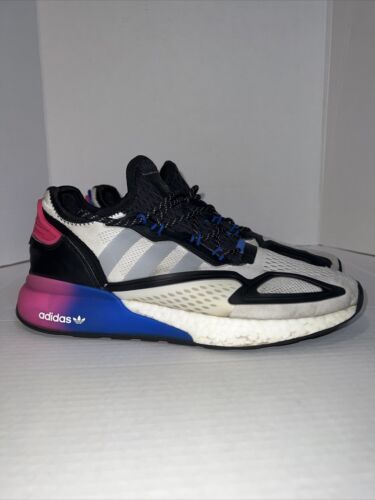 Adidas Men's 10.5 ZX 2K Boost shoes Cloud White/Grey Two Adidas Men's 10.5 ZX 2K Boost shoes Cloud White/Grey Two