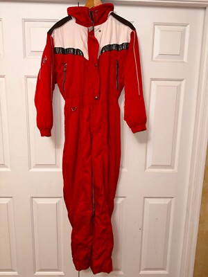 Spyder Picabo Snowsuit - Youth 20 ~ One Piece - Kids Skisuit - Red/White/Black