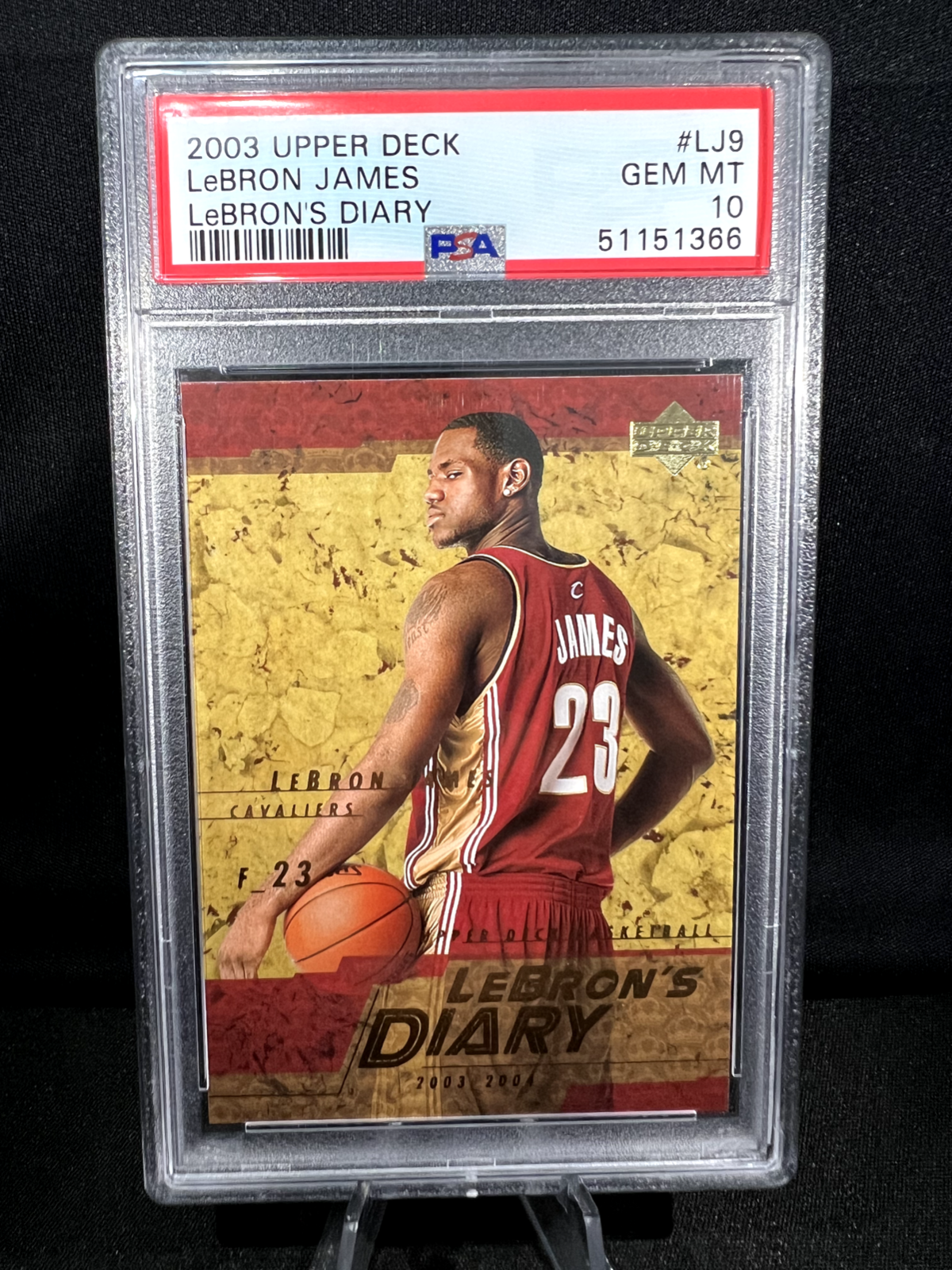 レブロン NBA ルーキーカード upper deck 2003 LEBRON LeBron James 2003 Upper Deck Lebron's Diary #LJ9 Rookie (RC