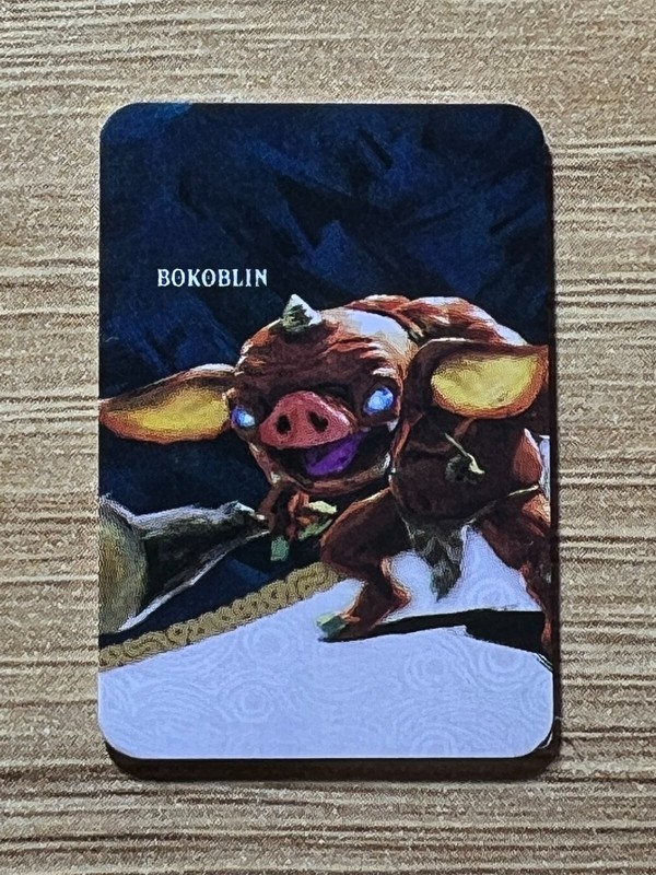 #Z01 Mini Amiibo Karte FÃ¼R Zelda Breath Of The Wild Bokoblin Nintendo Switch Wii