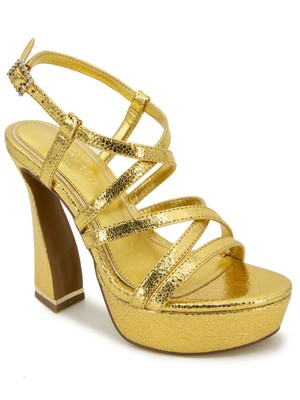 Женские босоножки KENNETH COLE NEW YORK Gold 1 на платформе и миндальном каблуке Allen 10