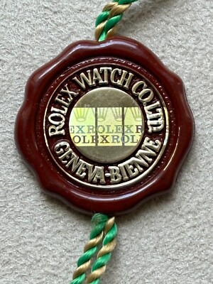 Authentic Rolex Red Hang Tag w/ Single and Triple-Crown Hologram (1989 - 2015)