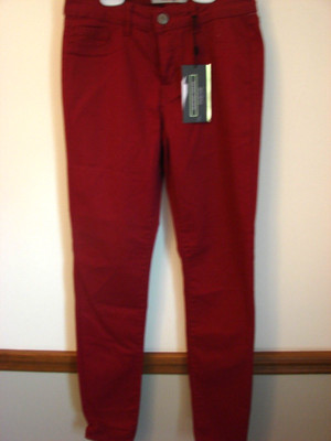 NEW W/ TAGS REFUGE sz 0 Juniors     Burgundy Cotton Blend Skin Tight Leggings