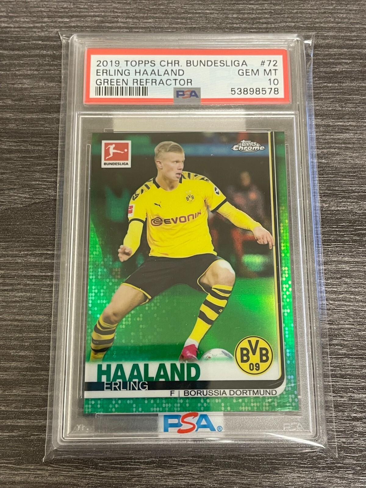 ハーランド ルーキーカード Refractor Haaland ［PSA 10］ サッカー