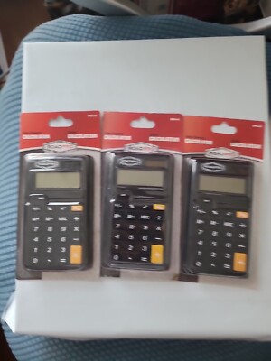 3 x ROADPRO ROADPRO CALCULATOR 8 DIGIT SOLAR BLK CASE 3 per order