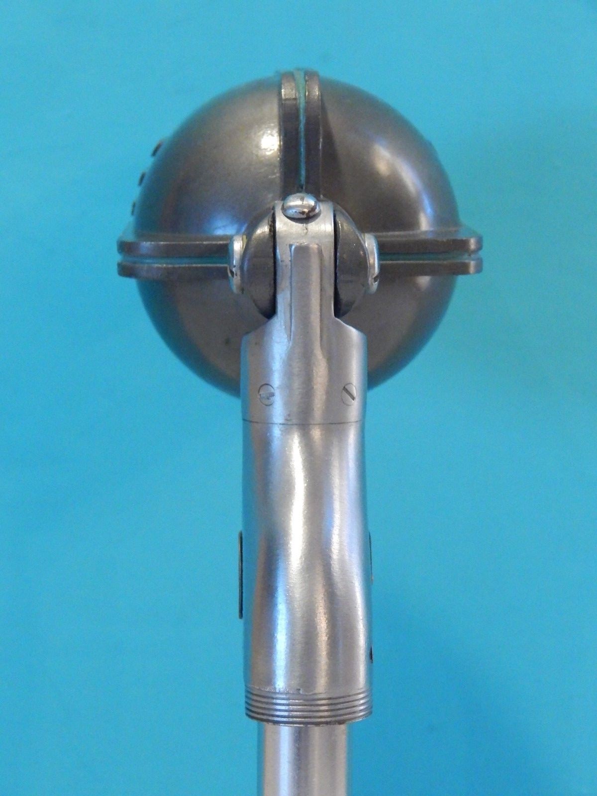 Vintage 1940S Shure 708A Zeplin Microphone And Desk Stand Old Antique Prop Deco