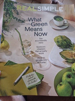 Real Simple Magazine April 2023 What Green Means Now Eco Friendly Go Electric