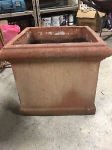 square terracotta pot tree width 40m thick classic
