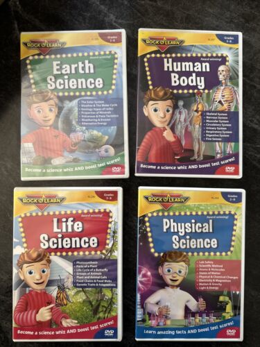 Rock ‘n Learn DVD lot: Life Science, Earth Science, Physical Science, Human Body Rock ‘n Learn DVD lot: Life Science, Earth Science, Physical Science, Human Body