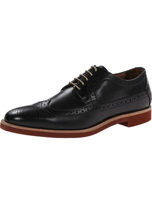

GORDON RUSH Мужские Черные Кожаные Оксфорды Burgess Wingtip Toe Block Heel, Черный, 102159