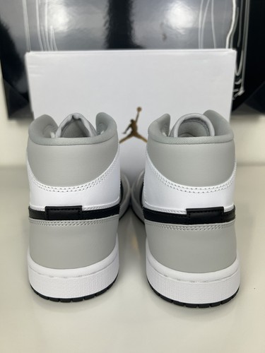 Pre-owned Jordan Wmns Air  1 Mid Grey Fog Bq6472-015 Women's Size 8 / Men's Size 6.5 In White