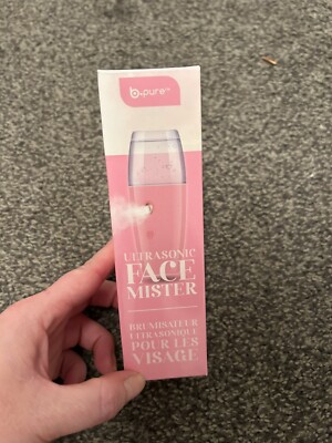b.pure Ultrasonic Face Mister, Glow on the Go, Instant Dewy Skin, Pink