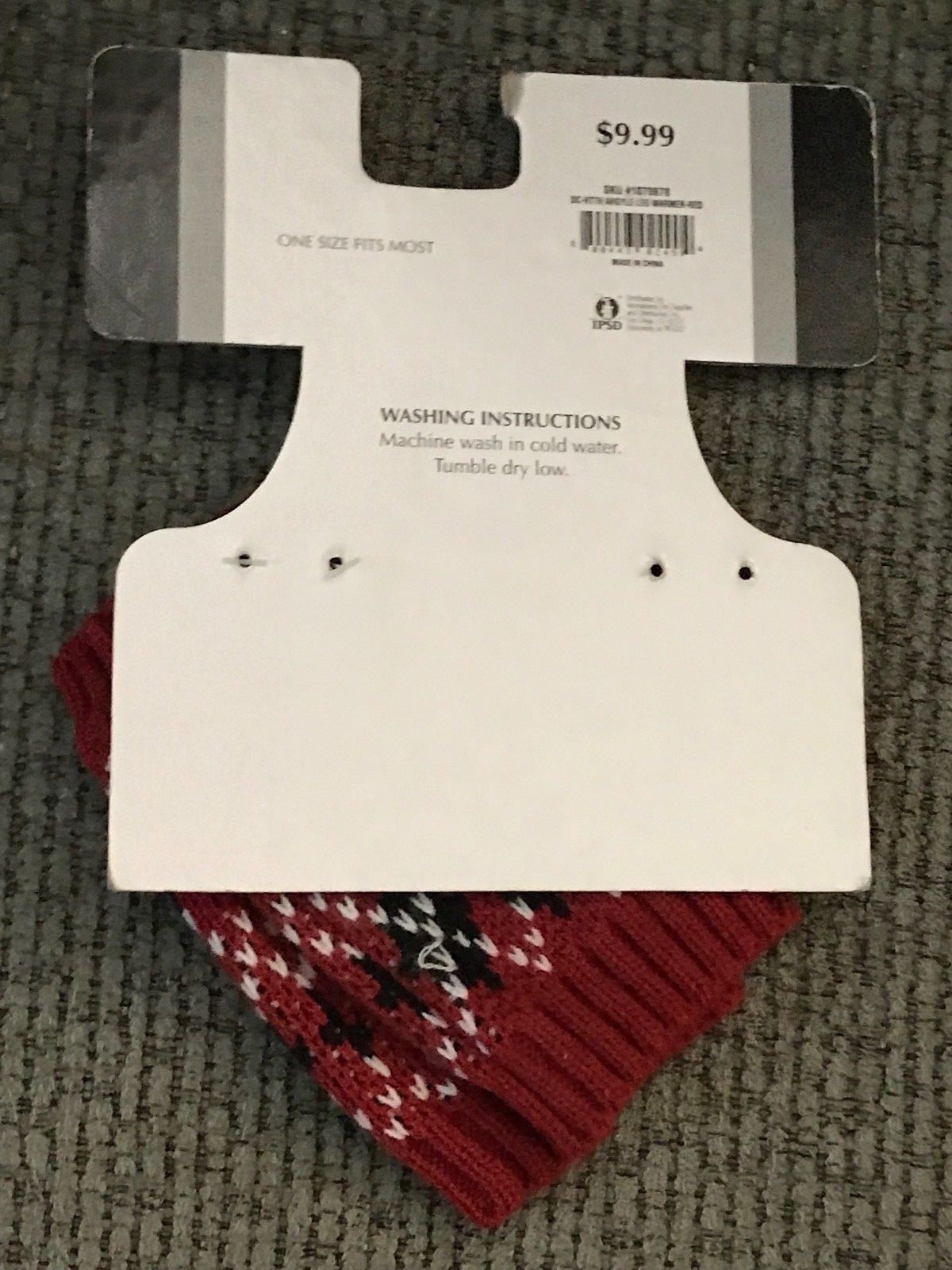 DC Dickens Closet Dog Houndstooth 1 Pair Leg Warmers Halloween Costume Set/2