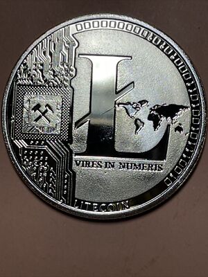 Cryptocurrency Litecoin commemorative medal in Golden color - Crypto Currency