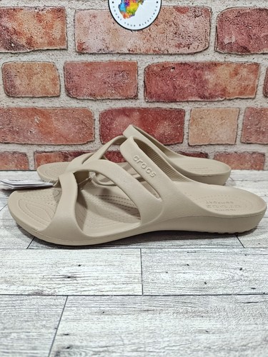 Crocs Kadee II Strappy Women's Size 10 Beige Sandals 206756